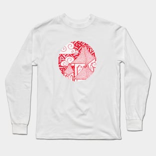 Red Rooftops Long Sleeve T-Shirt